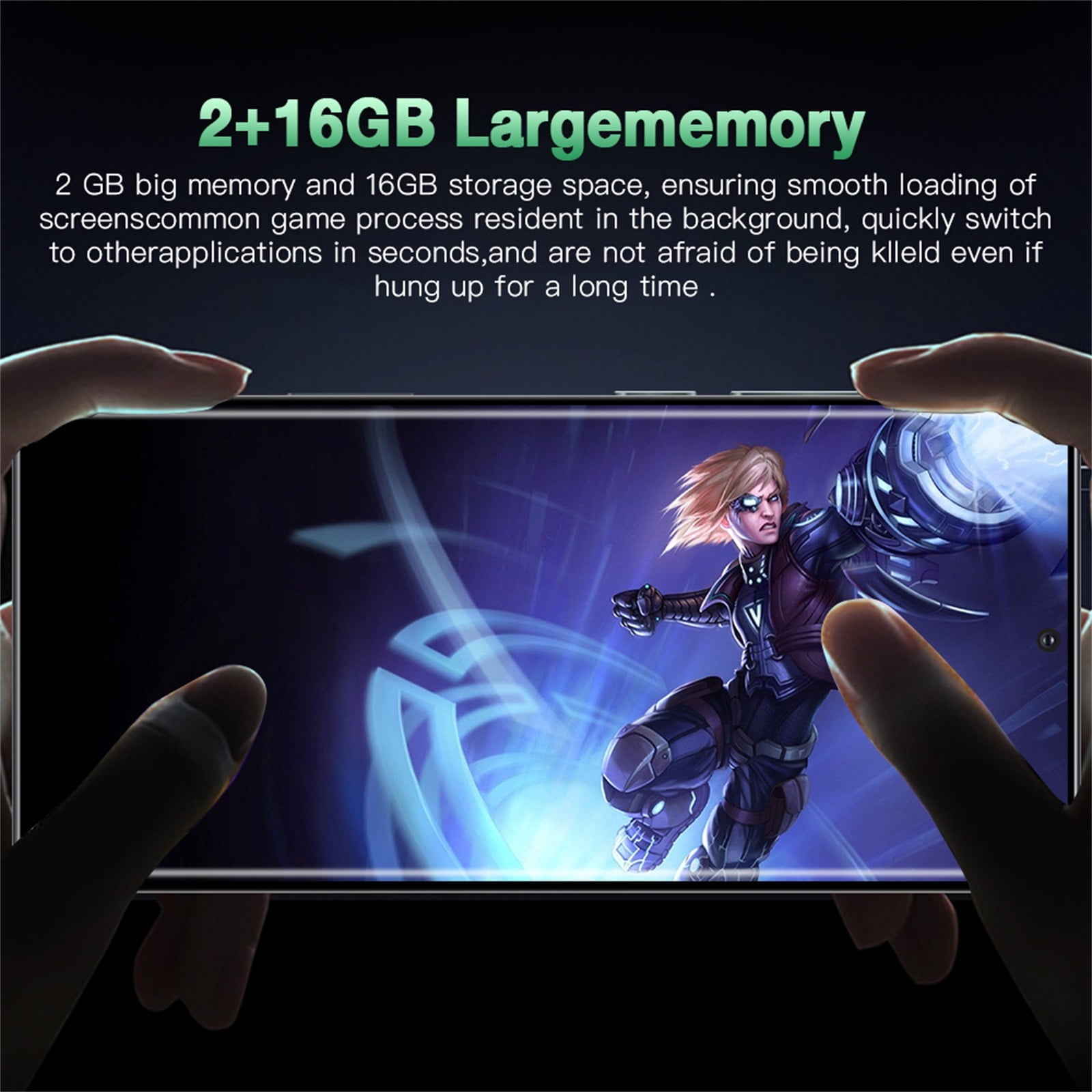 HOMBOTI Cell Phone Clearance Smartphone Straight Talk S23 3G Smartphone 6.7-inch HD Standby Card Slot 2+16G Memory 2600mAh Battery Support Extension 128g Face Unlock
