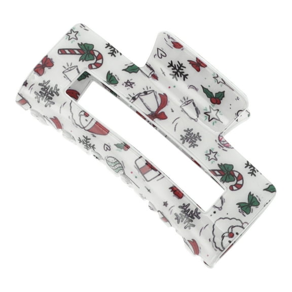 Unique Bargains 1 Pc Christmas Hair Clips Sock Hairdo Clip for Christmas 3.35"x1.77"x1.57" Assorted Color