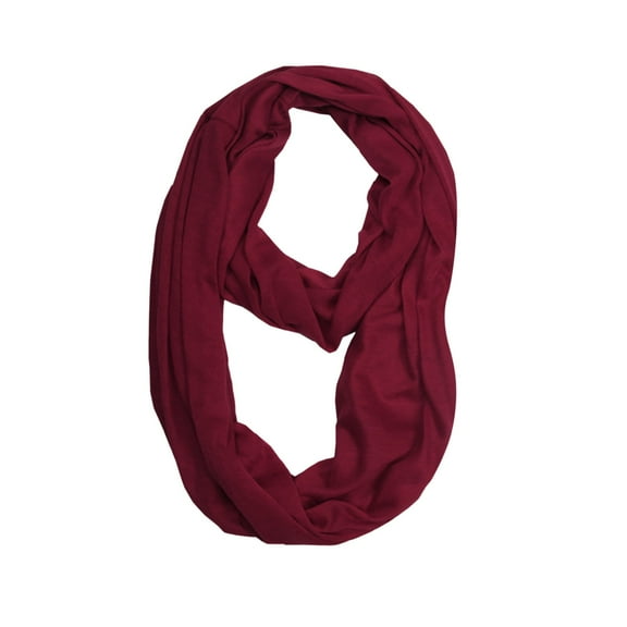 Solid Color Scarf with Zipper Pocket for Women - Super Soft, Lightweight, Fits Smartphones and More