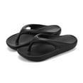 thumbnail image 1 of MIASHUI Tongs pour Femmes Chaussures de Bain Été Extérieur Plage, Noir, 7.5, 1 of 8