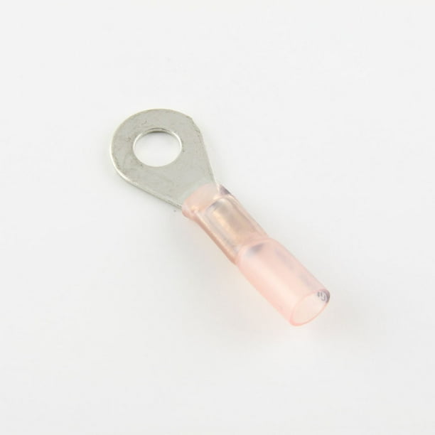 2218 Ga. Solder HeatShrink Ring Terminals, 1/4" Stud (pack of 10