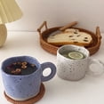 thumbnail image 1 of 300ml Ink Splashing Ceramic Cup Mug Coffee Fashion Appearance Handmade Milk Hot Chocolate Modern Print Porcelain Handmade Irregular Handgrip Drinkware White, 1 of 9