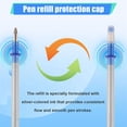 thumbnail image 6 of 20 Pcs 0.7mm Tip Gel Silver Tone Ink Pen Refill Replacement, 6 of 6