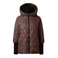 thumbnail image 7 of Wutalume Women's Fashion Winter Solid Color Long Sleeve Zipper Loose Warm Hooded Coat, Plush Lining, Windproof Design, Perfect for Outdoor and Casual Wear,Light Brown L, 7 of 7