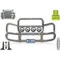 thumbnail image 2 of KOZAK Grille Deer Moose Brush Bumper Guard Herd 300 w/Brackets & 4x 6" Round LED Headlights Compatible with Volvo VNL 300 2018+, 2 of 8