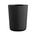 thumbnail image 1 of Plastic Ribbed Wastebasket, 6X6 Inches Compact Size, Subtle Texture Design, Aesthetic Appeal, Durable Plastic, Easy to Clean, for Home Office Bathroom, Trash Can, 1 of 9