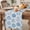 White, Ice Blue, Powder Cyan, Slate Blue, variant on Fall Thanksgiving Table Runner - 72 Inch Long Pink Pumpkin Autumn Rustic Boho Cotton and Linen Blended Dress Scarves Farmhouse Table Runner for Kitchen Dining, Coffee Table, 13" x 72"