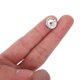 thumbnail image 3 of 100 cuentas espaciadoras redondas para hacer joyas, 12 mm, espaciadores de cuentas de cristal de estrás para pulseras, bolígrafos, manualidades DIY., 3 of 7