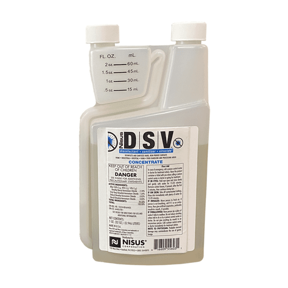 DSV Disinfectant, Sanitizer & Virucide - 32 fl oz Bottle by Nisus Corp