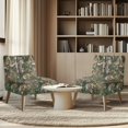 thumbnail image 4 of HELLHERO Woodland Camouflage Pattern Decorations Armless Accent Chair Cover Protector with Elastic Bottom, Dustproof Armless Chair Protector Cover, 4 of 8