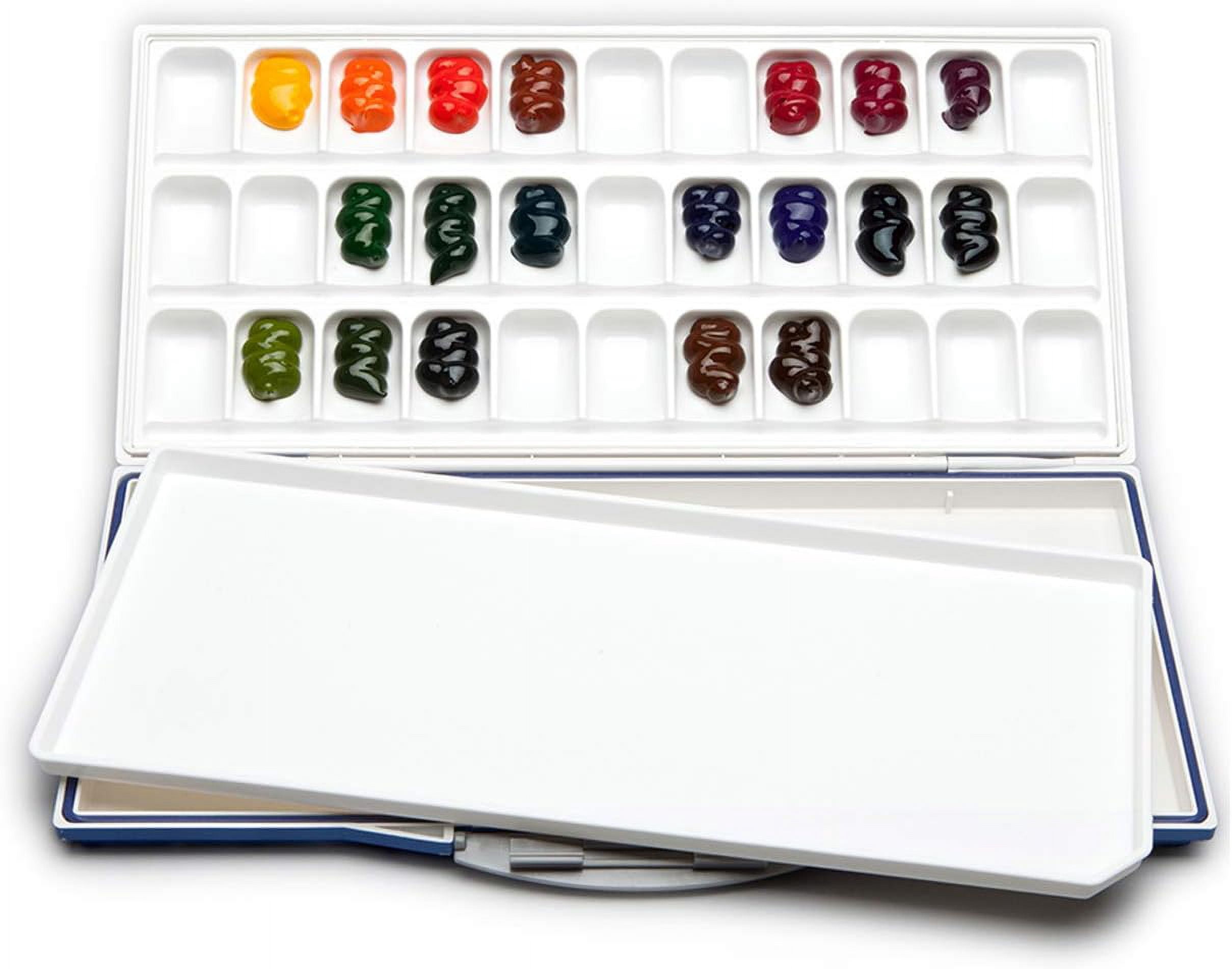 Fusion 33-Well Airtight/Leakproof for Watercolor Paints, Blue