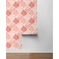 thumbnail image 4 of NextWall  Seaweed Peel and Stick Wallpaper 20.5 in. W x 18 ft. L - Vermillion, 4 of 9