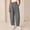 Black, variant on Plaid Barrel Pants Women Summer Casual Wide Leg Lounge Gingham Trousers High Waist Comfy Palazzo Pants with Pockets,Brown