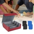 thumbnail image 1 of DYNWAVECA Deck Card Case 1800Card Protection Holder 11.4x9.7x4.1Inches for Sport Cards Gray Red Card Case, 1 of 10
