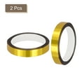 thumbnail image 3 of Unique Bargains Gold Tone Metalized Tape Decoration Tape 0.6 Inch x 55 Yards 2 Pack, 3 of 6