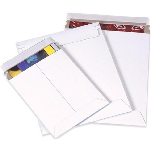 Box Partners RM1SS 6 Po x 8 Po Blanc Auto-Scellant Plat - 100