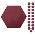 thumbnail image 1 of Furnish My Place Modern Plush Solid Cranberry Color Rug - Pets and Kids Friendly Rug, Indoor/Outdoor Mat, Area Rugs Great for Kids, Pets, Event, Living Room, Made in USA, 2' Hexagon - Set of 20, 1 of 10