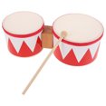 thumbnail image 3 of 1 juego de tambor, instrumento musical de percusión, congas, tambor para niños principiantes, instrumento de percusión, bongós, tambor bongó pequeño portátil, tambor de desarrollo musical, 3 of 8