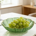 thumbnail image 6 of Deeceymbur Hammered Gold Trim Fruit Bowl Snack Plate Candy Dish Decorative Serving Tray for Living Room Coffee Table with Stackable Storage, 6 of 6