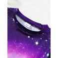 thumbnail image 3 of Little Girls Clothes Starry Sky and Butterfly Pattern Printed T-shirt + Shorts Set 2PCs Spring Summer Big Kid Outfits, 3 of 5