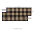 thumbnail image 2 of VHC Brands Runner 12x36, Cotton Dining Room, Kitchen Table Runner, Country Farmhouse Style, Black Check Collection, Rectangle 12x36, Country Black, 2 of 5