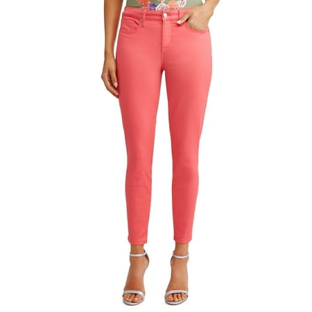 - Sofía Skinny Mid Rise Stretch Ankle Twill Jean Women's (Coral)