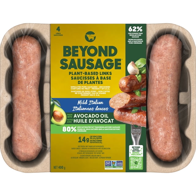 Beyond Meat Plant-Based Mild Italian Sausage, 400g, 400g