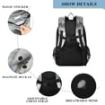 thumbnail image 4 of FORMRS Unisex School Backpack 17" Student Travel Bag with Laptop Compartment, River and Mountains, 4 of 7
