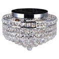 thumbnail image 1 of CWI Lighting Luminous 3 Light Flush Mount With Chrome Finish, 1 of 5