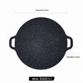 thumbnail image 1 of Poêle à Griller en Fer Antiadhésive Sans Fumée de Style Japonais 34cm pour Usage Intérieur/extérieur - Compatible avec Cuisinière Électrique et à Induction, Facile à Nettoyer, Design Durable pour des Barbecues Sains, 1 of 6