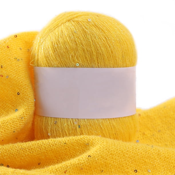 Hilo de tejer Hilo de tejer a mano de 3 hilos con bufanda brillante Chal Hilo de ganchillo Suministros de costura 50g, 10 seitruly HA009051-09