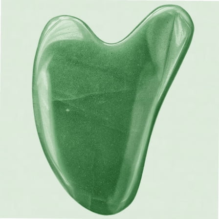 Gua Sha Facial and Body Massage Tool, Green Aventurine Jade Gua Sha Stones for Lymphatic Drainage