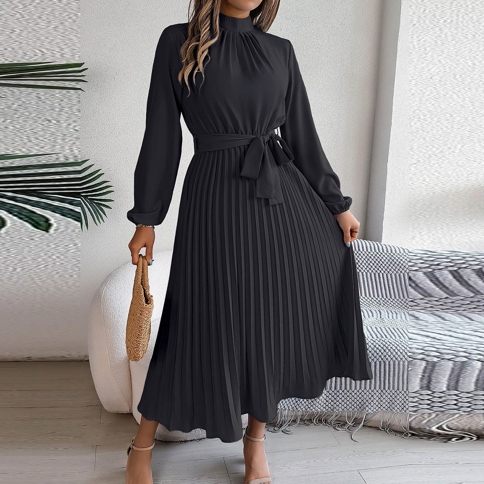 LYEAA Semi Formal Dresses for Women Wedding Guest Long Sleeve Long Dress Wrap Flowy Elegant Homecoming Dress Solid Color Belted Dress Fashion Holiday Party Dress Pleated Ball Gown Black M - Walmart.com LYEAA Semi Formal Dresses for Women Wedding Guest Long Sleeve Long Dress Wrap Flowy Elegant Homecoming Dress Solid Color Belted Dress Fashion Holiday Party Dress Pleated Ball Gown Black M - Walmart.com