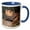 Blue/White, variant on 3drose, Bearded Dragon Lizard - Na02 Cad0036 - Claudia Adams, 11oz Mug