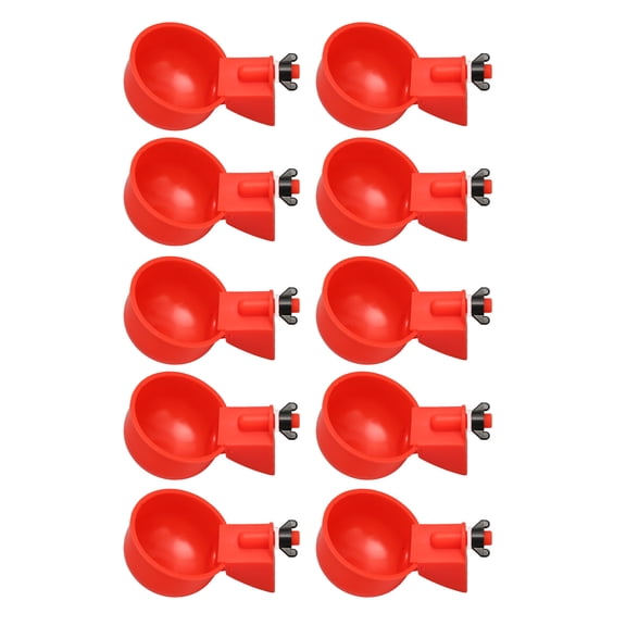 Poultry Waterer Cup, Toxic Free Adjustable 10pcs Automatic Chicken Drinking Cup  For Farm For Ducks
