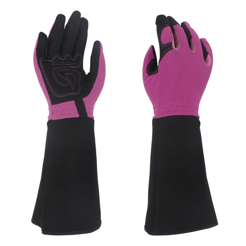 1 Pair Men Women Long Garden Gardener Puncture Work Gloves Gardener