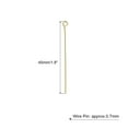 thumbnail image 2 of 500Pcs Eye Pins Jewelry Findings Eye Pins 45mm Iron Eye Pins for Jewelry Making 21 Gauge Gold, 2 of 6