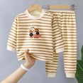 thumbnail image 2 of UAYOTSE Childrens Comfortable and Breathable Long Sleeved Home Clothes Cute Cartoon Pattern Pajama Set,Sizes 1-2 Years, 2 of 5