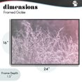 thumbnail image 4 of Stupell Industries Contemporary Pink Morning Gentle Meadow Black Framed Giclee Art, 24 x 16, by Nathan Larson, 4 of 8