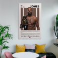 thumbnail image 6 of Jon Jones Poster 'Bones'Mixed Martial Arts Sports Posters (57) Home Decor Poster Wall Art Hanging Picture Print Bedroom Decorative Painting Posters Room Aesthetic 20x30inch(50x75cm), 6 of 6