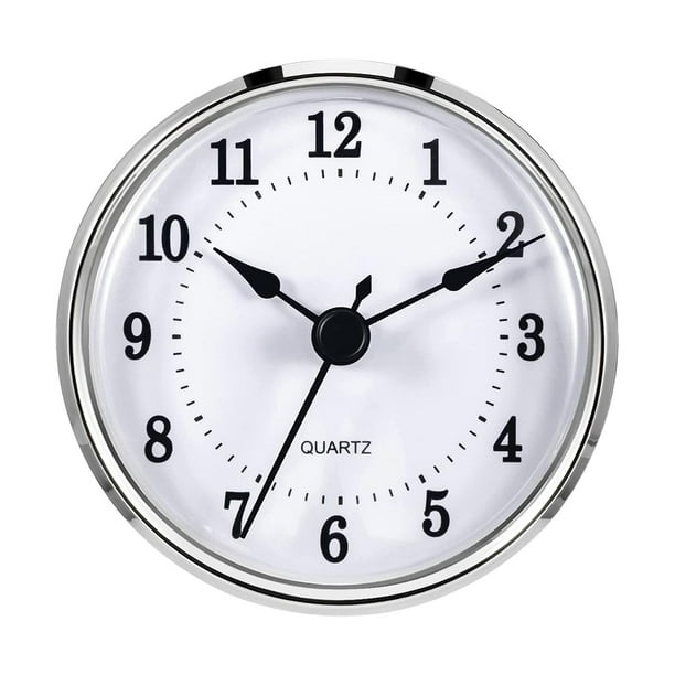de reloj de , silencioso, fácil de leer, movimiento de , Árabe con borde plateado Zulema Inserto de reloj