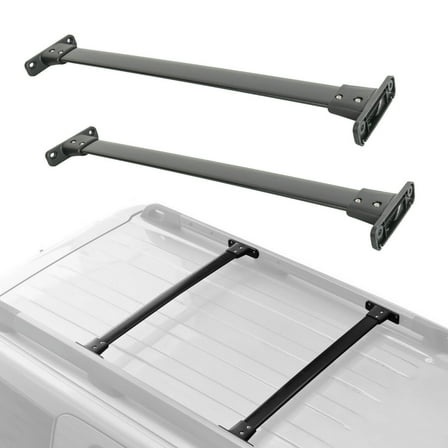 MOSTPLUS M35035 Roof Rack Cross Bars, Black for Nissan (2005-2012)