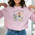 thumbnail image 3 of Love Your Flock Sweatshirt, Flock of Ducks Sweatshirt, Christmas Gift for Her, Womens Long Sleeve Shirt, Fall Sweatshirt, Teacher Gift, 3 of 10
