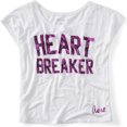thumbnail image 1 of Aeropostale Womens Foil Hearbreaker Graphic T-Shirt, Blanco, X-Small, 1 of 1