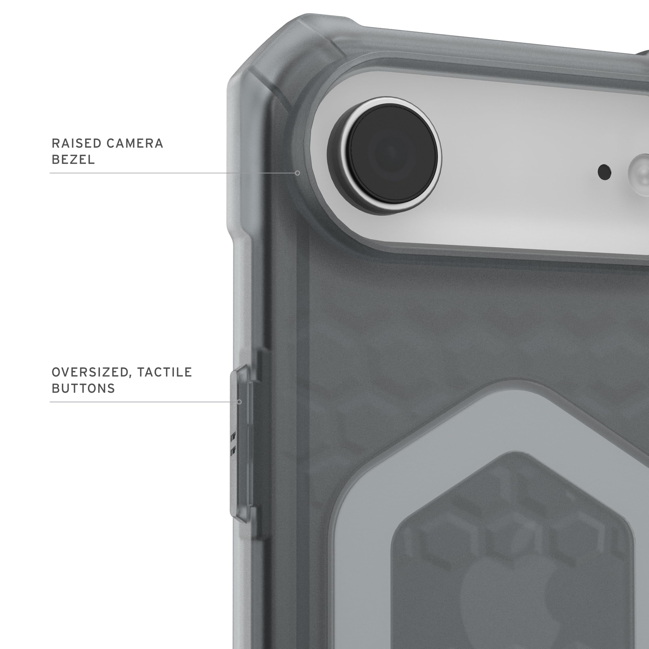 UAG iPhone Air Case Essential Armor - Compatible with MagSafe Translucent Military Grade Protective Cover, Ash