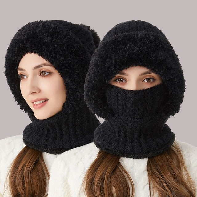 Hat Winter Cycling Windproof Knit Cap for Cold Weather Ears Coverage Warm Everyday Headwear