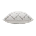 thumbnail image 6 of Ox Bay 20" x 20" Hand-Woven White/ Grey Trellis Resistant Polyester Pillow Cover, 6 of 9