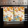 thumbnail image 2 of Thanksgiving Maple Kitchen Towels Set of 2, Water Absorbent Dish Towel, Orange Blue Pumpkins Fall Leaves Decorative Hand Towels - Quick Drying Cloth for Cooking Baking, 18x28 Inch, 2 of 8