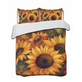 thumbnail image 2 of Quilts Full Size, Sunflower Soft Comforter Bedding Set for Bed, Spring Summer Floral Watercolor Botanical Lightweight Quilted Bedspread with Pillow Cover(2 Pieces) for All Season, 78x90 Inch, 2 of 6