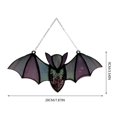 thumbnail image 3 of Acrylic Light Catcher Window Wall Hanging Garden Decor Handmade Suncatcher Prism Ornament for Indoor Outdoor Home Decoration Bat Design 2D Acrylic Wall Art Decorative Hanging Piece, 3 of 6